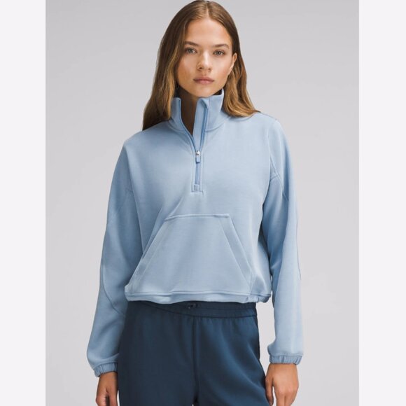 NWT Lululemon Brushed Softstreme Half Zip - Picture 1 of 8